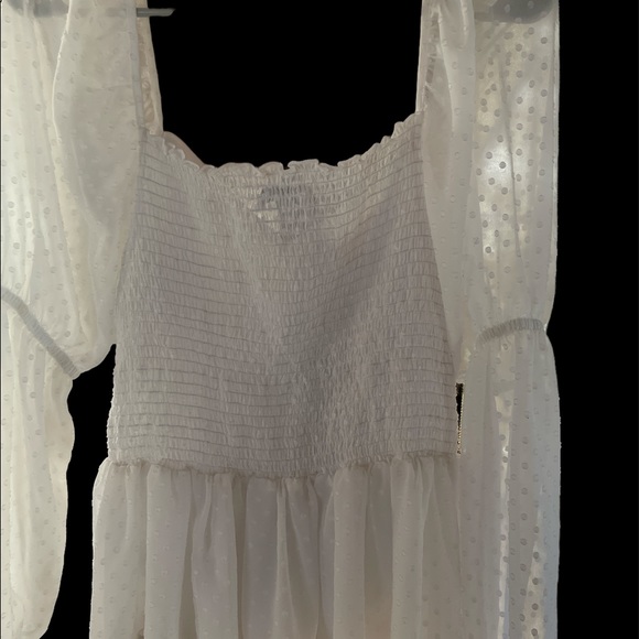 White peasant top size large - Picture 2 of 3